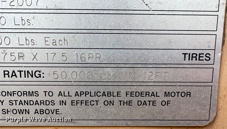 image for item DJ7620 2007 Trail King TK50-412  drop deck equipment trailer