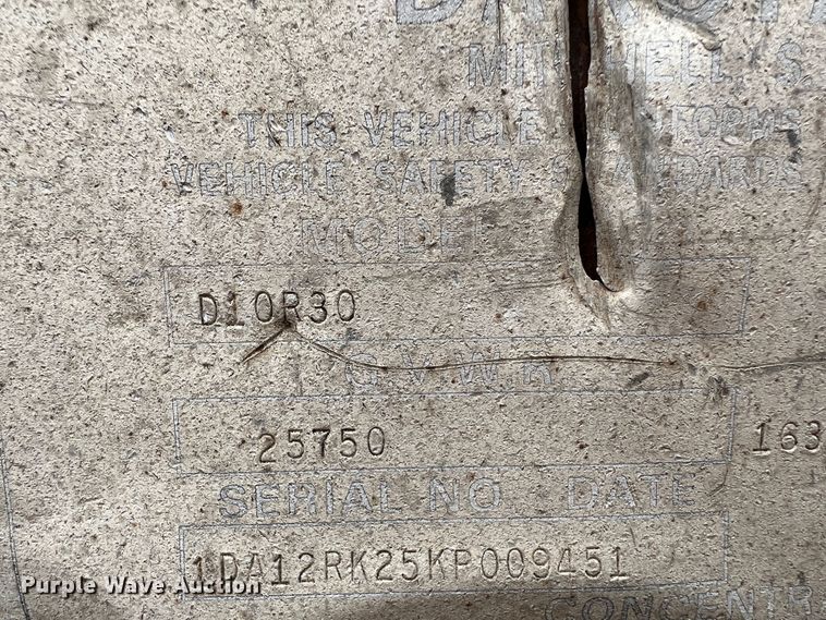 image for item DJ7621 1989 Trail-Eze  equipment trailer