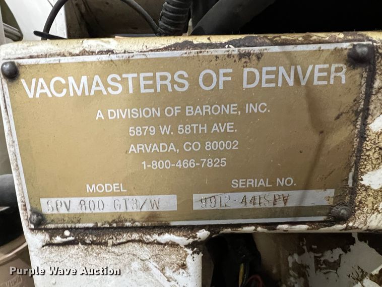 image for item DJ7624 Vacmaster SPV 800 GT3/W  vacuum excavator