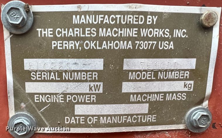 image for item DJ7626 1994 Ditch Witch 7610  trencher