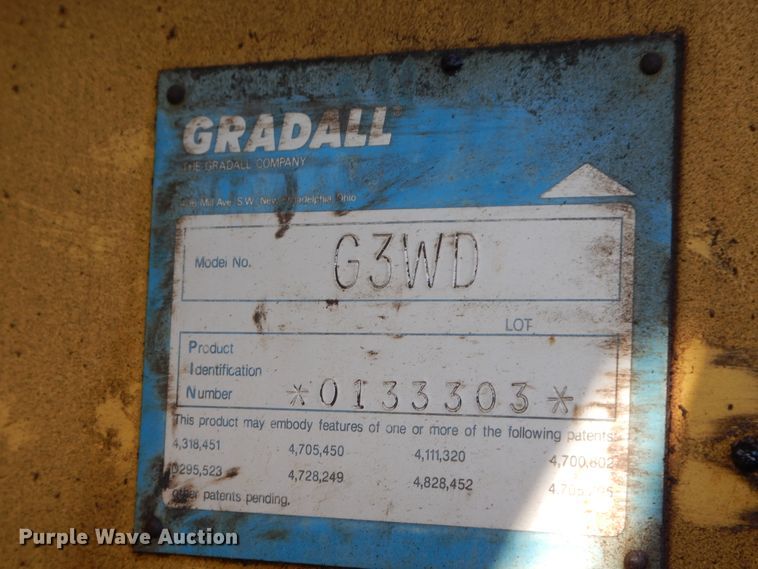 image for item DK0329 1992 Gradall G3WD  wheeled excavator