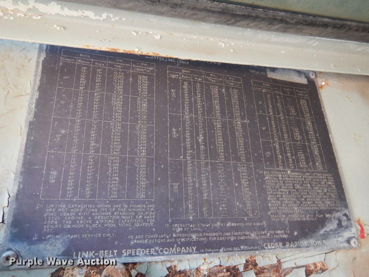 image for item DK4444 1969 Link Belt LS-98  crane