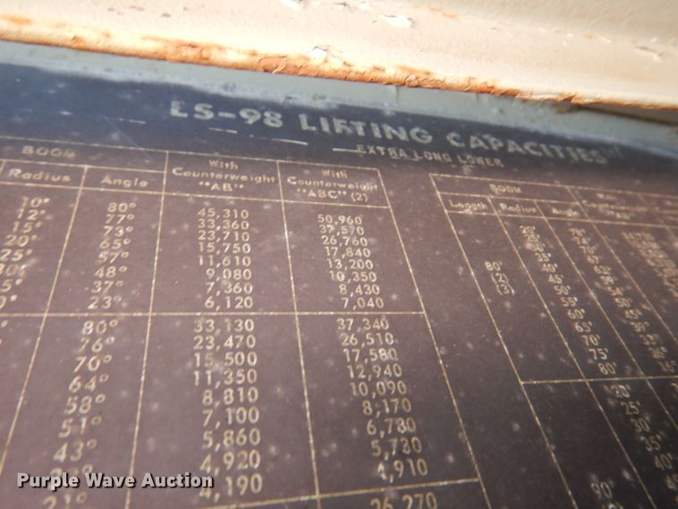 image for item DK4444 1969 Link Belt LS-98  crane