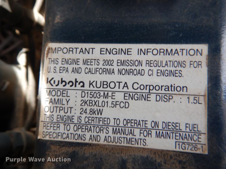 image for item DL3732 2003 Kubota U35  mini excavator