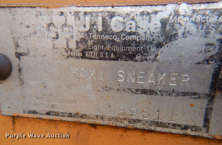 image for item DL3733 1980 Case Maxi Sneaker Series A  cable plow