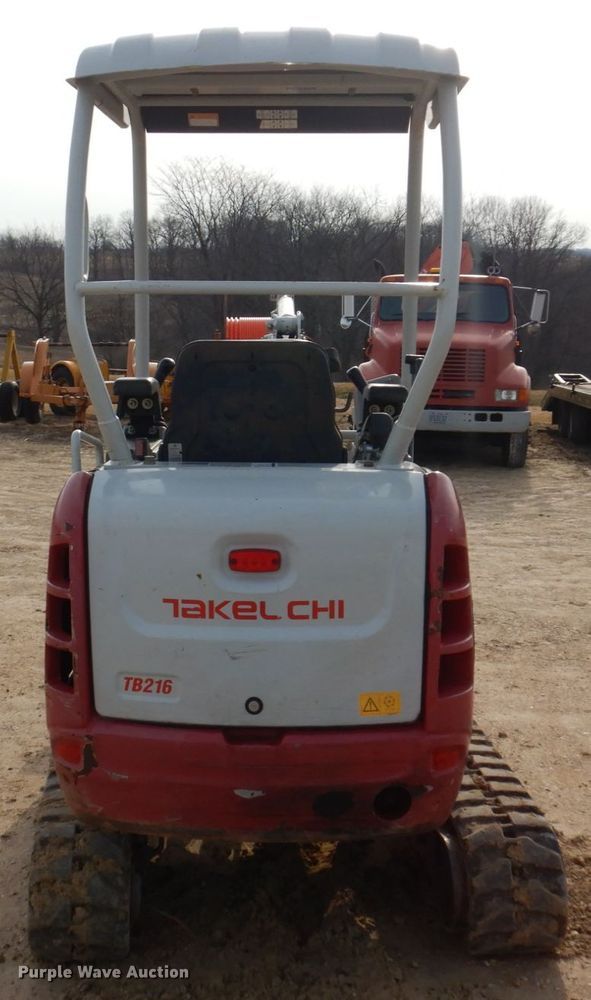 image for item DL3734 2014 Takeuchi TB216  mini excavator