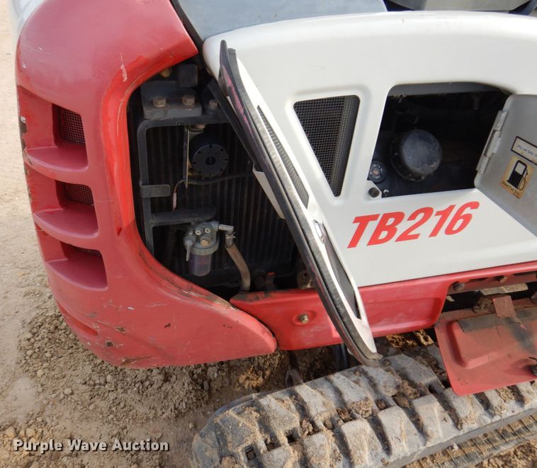 image for item DL3734 2014 Takeuchi TB216  mini excavator