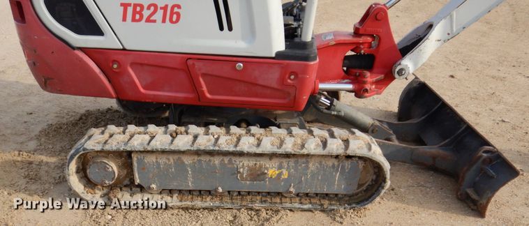 image for item DL3734 2014 Takeuchi TB216  mini excavator