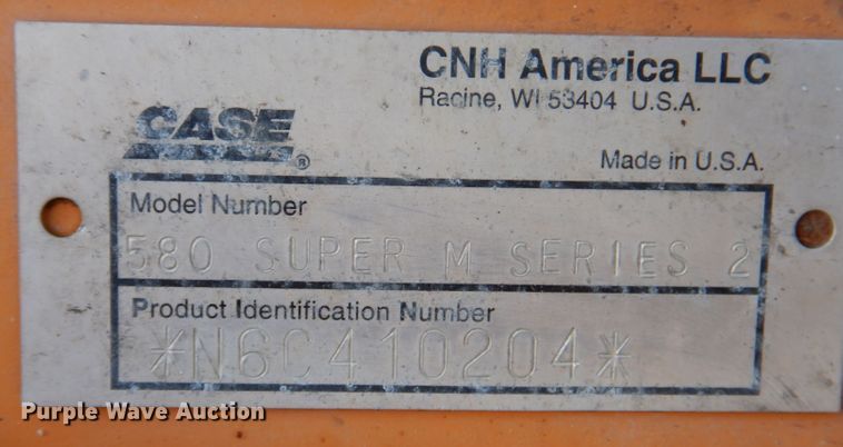 image for item DL5958 2006 Case 580 Super M Series 2  backhoe