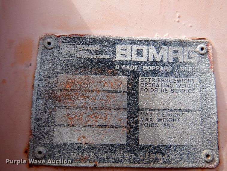 image for item DM6014 Bomag BW160 AD1  double drum vibratory roller