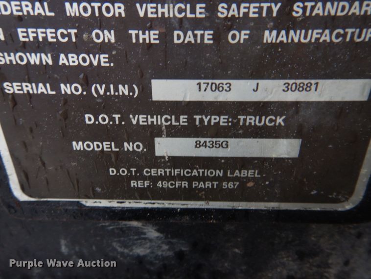 image for item DM7231 1974 Grove 8435G  crane