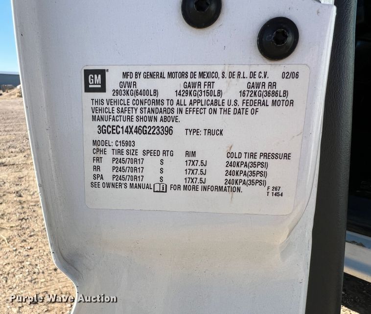 image for item DM8441 2006 Chevrolet Silverado 1500  pickup truck