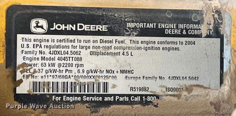 image for item DM8444 2004 John Deere 310G  backhoe