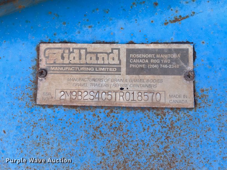 image for item DN0219 1996 Midland  bottom dump trailer