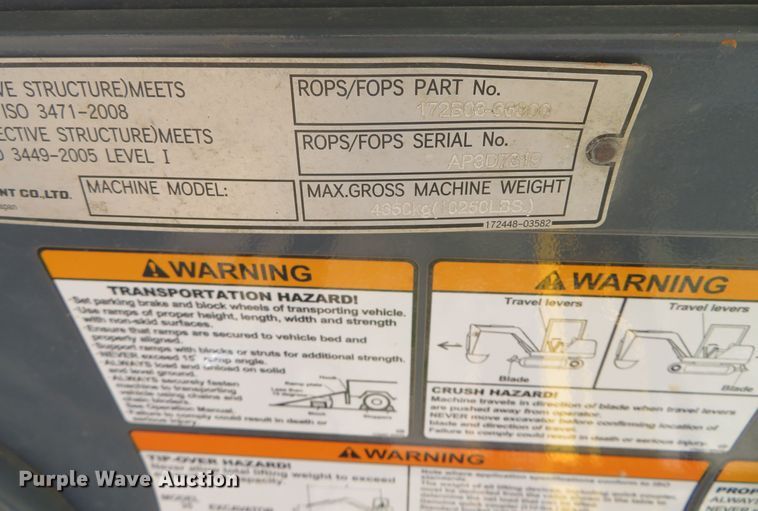 image for item DN7921 Gehl Z35 Gen II  mini excavator