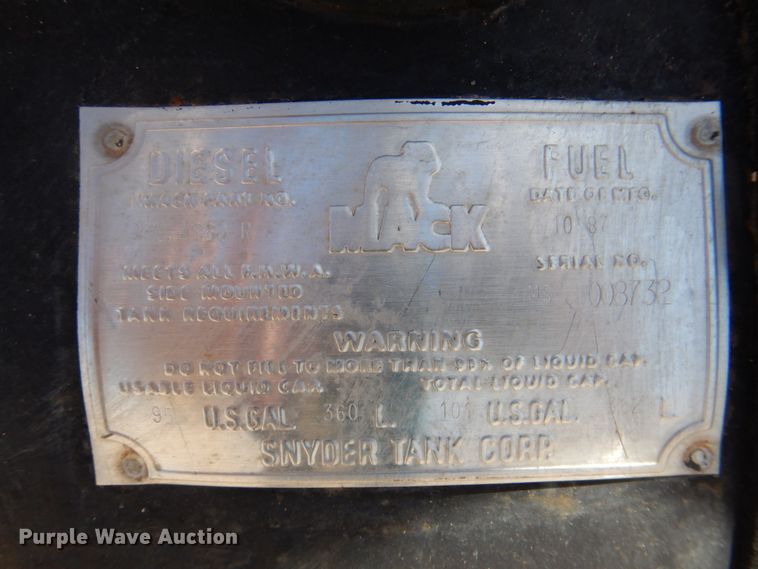 image for item DP3918 1988 Mack Econodyne R688ST  dump truck