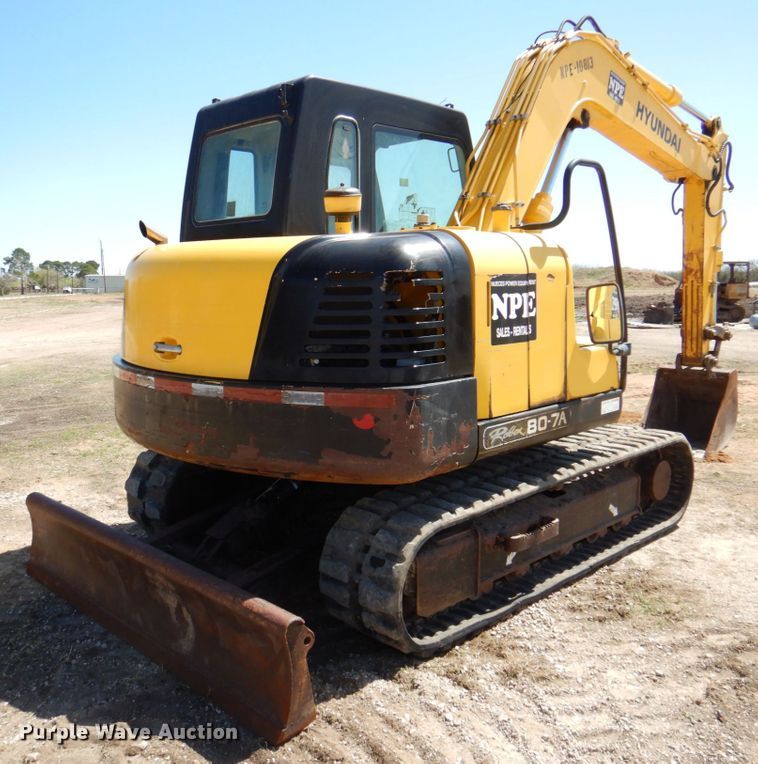 image for item DP3919 2008 Hyundai ROBEX80-7A  mini excavator