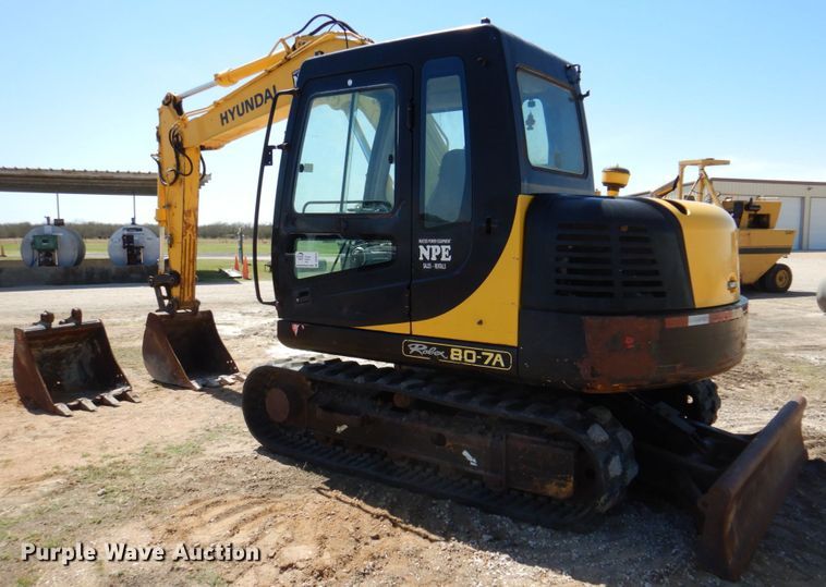 image for item DP3919 2008 Hyundai ROBEX80-7A  mini excavator