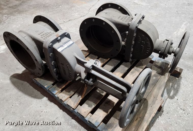 image for item HK9404 (2) Mueller 12" flanged gate valves
