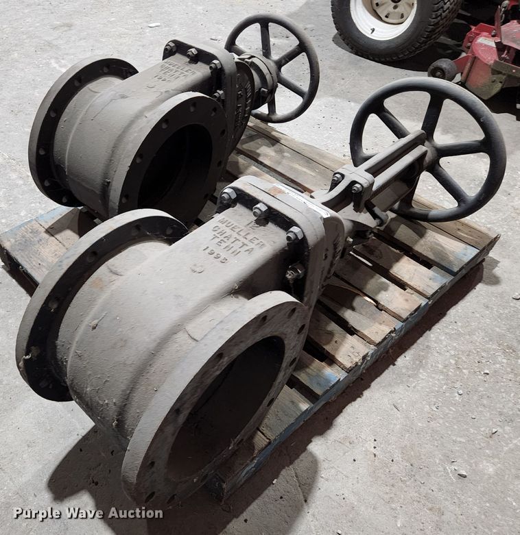 image for item HK9404 (2) Mueller 12" flanged gate valves