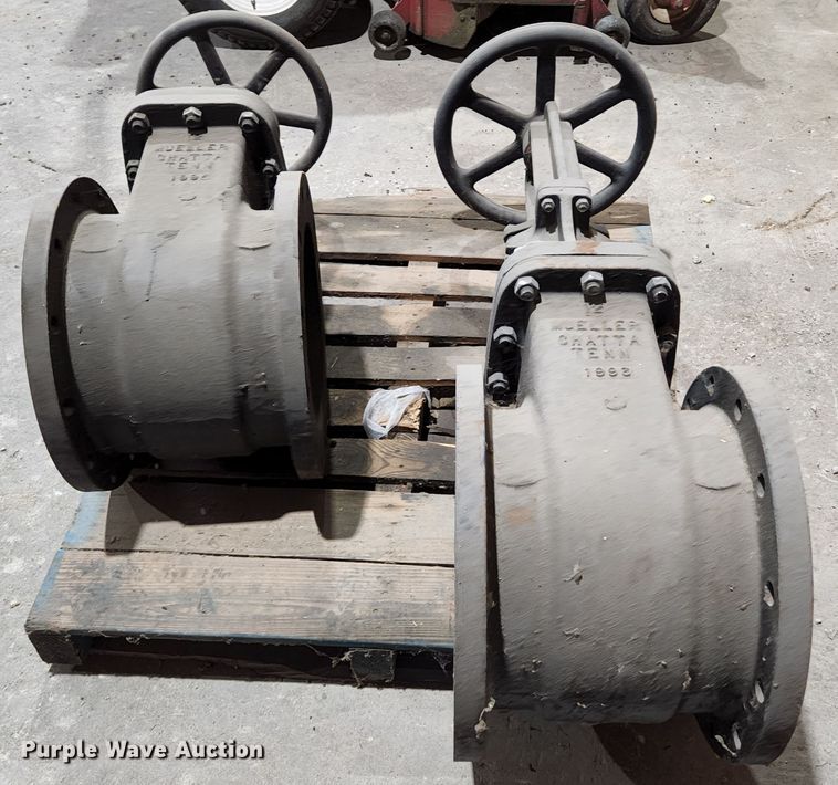 image for item HK9404 (2) Mueller 12" flanged gate valves