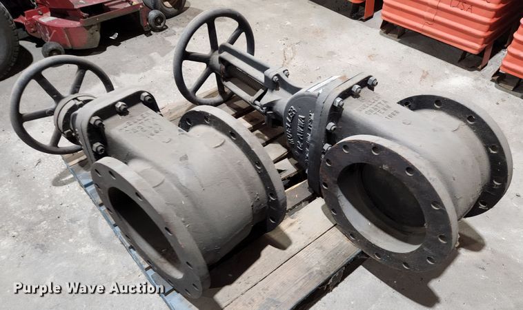 image for item HK9404 (2) Mueller 12" flanged gate valves