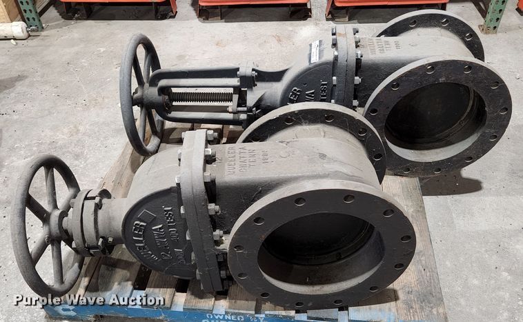 image for item HK9404 (2) Mueller 12" flanged gate valves
