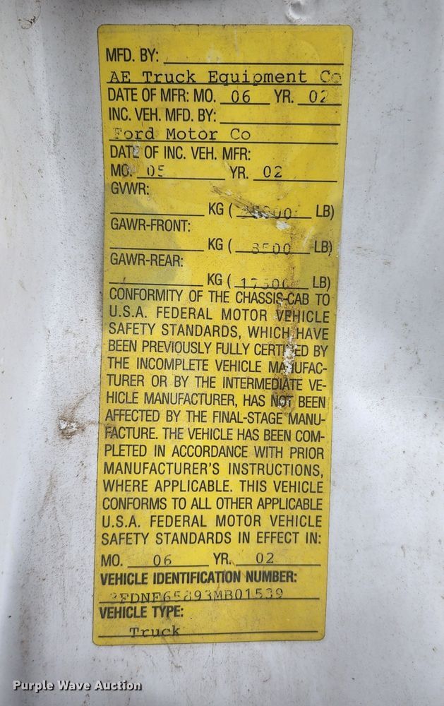 image for item HK9420 2003 Ford F650 Super Duty  dump truck