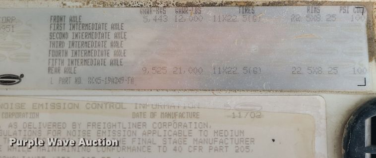 image for item IF9376 2003 Sterling Acterra  dump flatbed truck