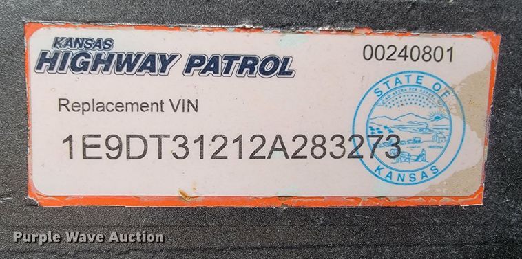 image for item JE9962 2002 Evaco  tilt deck equipment trailer