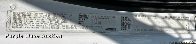 image for item JH9275 2011 Freightliner Business Class M2  forestry bucket truck