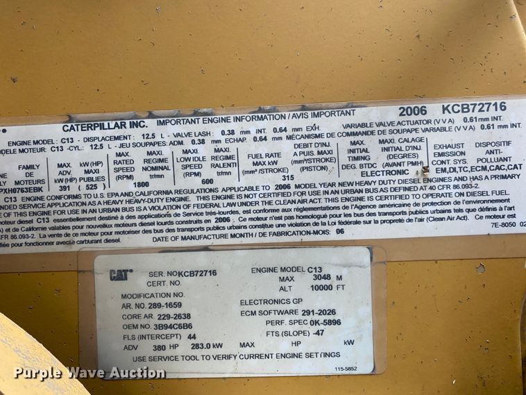 image for item JN9262 2007 International 7600  vacuum truck