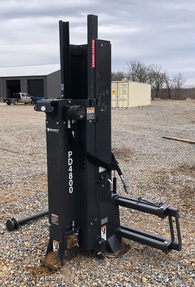 image for item JS9655 2016 Bradco PD4800 skid steer post driver