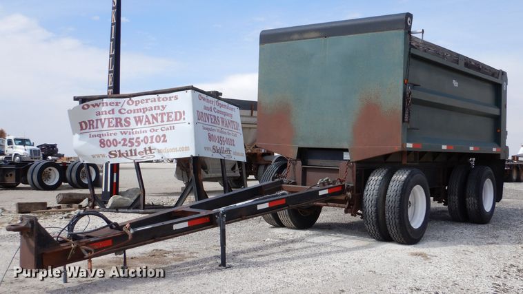 image for item LJ9820 2010 Martin ASPUP  end dump pup trailer