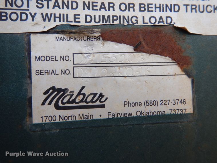 image for item LJ9820 2010 Martin ASPUP  end dump pup trailer