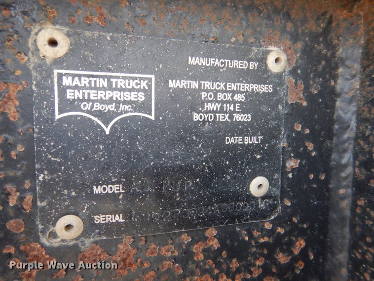 image for item LJ9820 2010 Martin ASPUP  end dump pup trailer