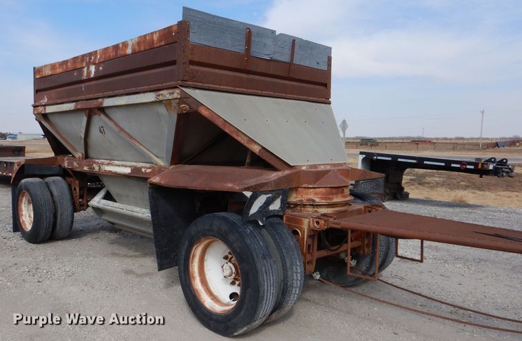 image for item LJ9827 (2) Fruehauf bottom dump pup trailers