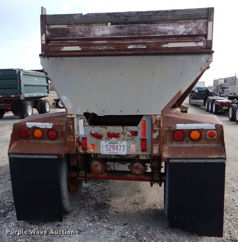 image for item LJ9827 (2) Fruehauf bottom dump pup trailers