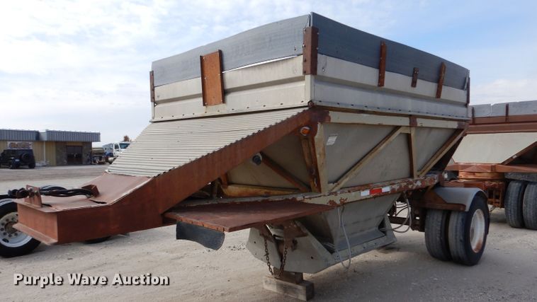 image for item LJ9827 (2) Fruehauf bottom dump pup trailers