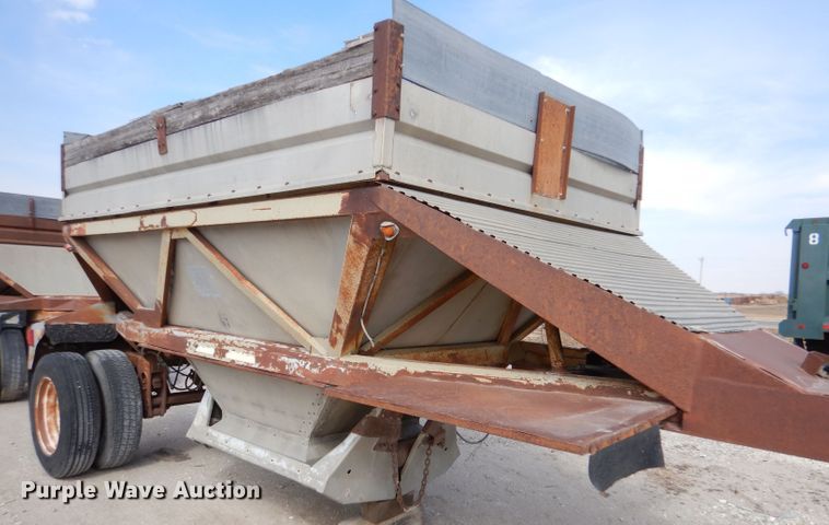 image for item LJ9827 (2) Fruehauf bottom dump pup trailers