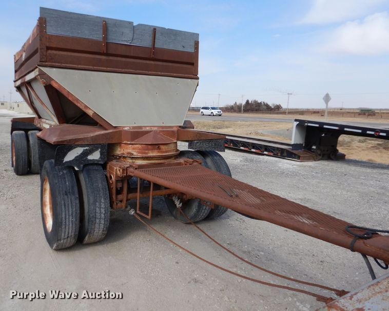 image for item LJ9827 (2) Fruehauf bottom dump pup trailers