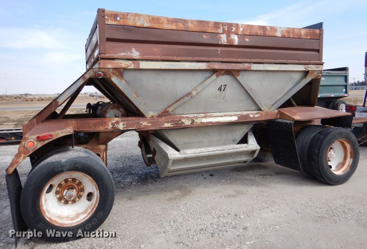 image for item LJ9827 (2) Fruehauf bottom dump pup trailers