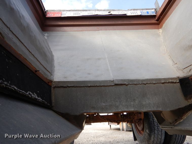 image for item LJ9827 (2) Fruehauf bottom dump pup trailers