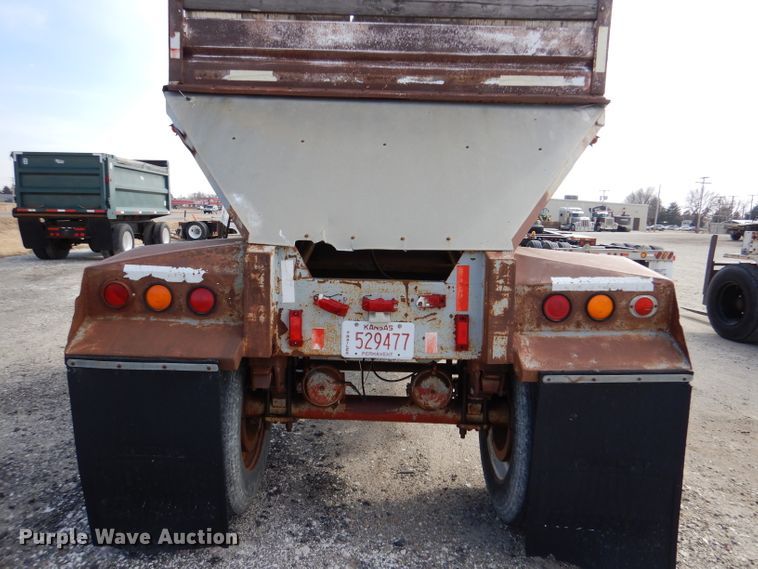 image for item LJ9827 (2) Fruehauf bottom dump pup trailers