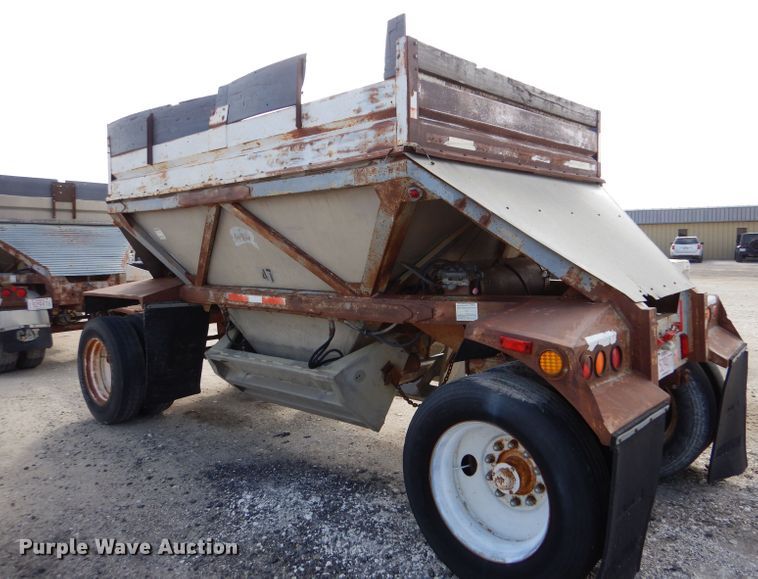 image for item LJ9827 (2) Fruehauf bottom dump pup trailers