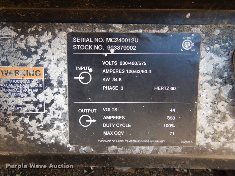 image for item MK9534 (2) Miller Dimesion 652 welders