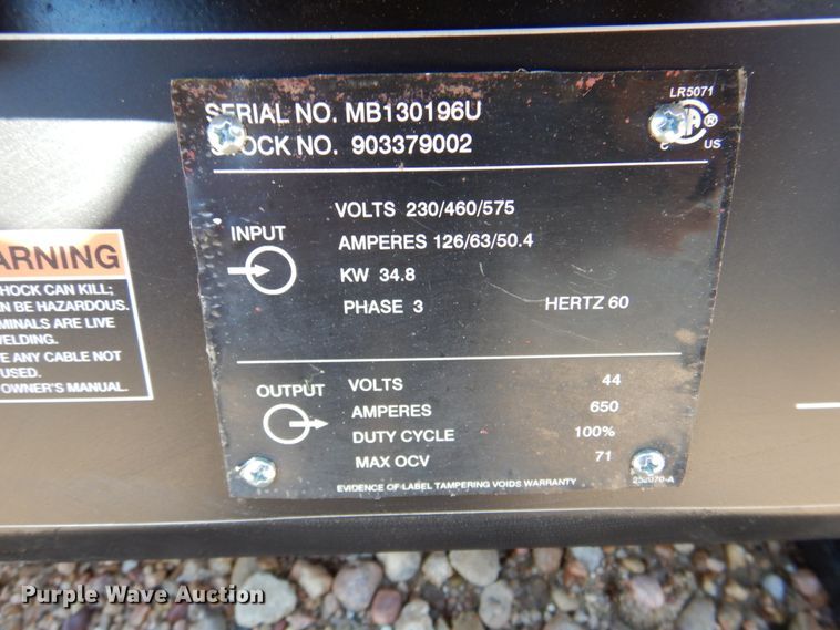 image for item MK9534 (2) Miller Dimesion 652 welders