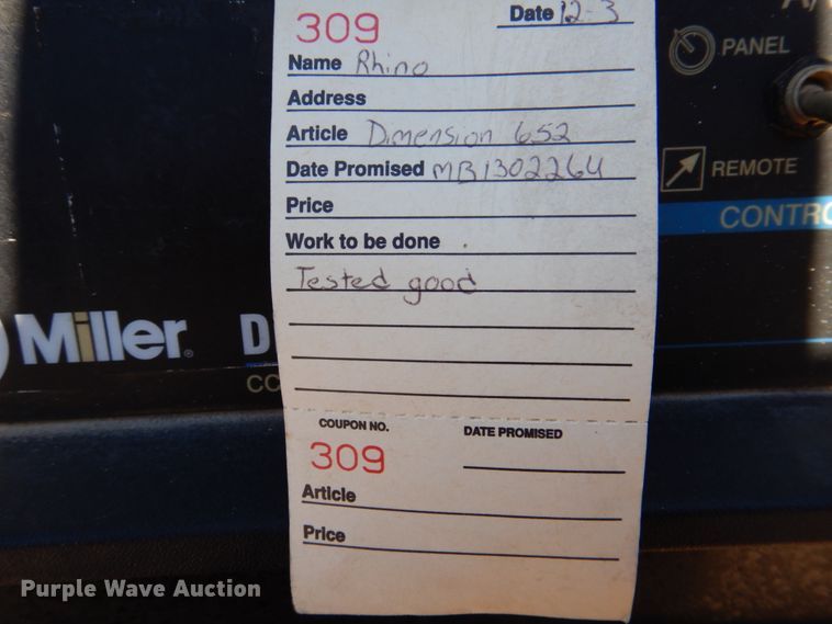 image for item MK9536 (3) Miller Dimension 652 welders