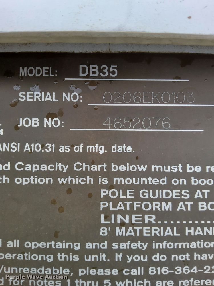 image for item MK9552 2006 Altec DB35  mini digger derrick