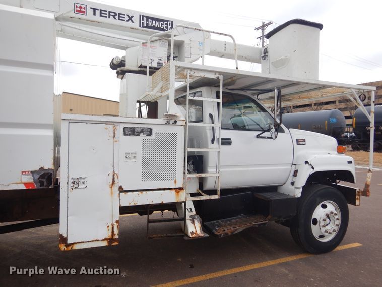 image for item MX9884 2002 GMC C7500  forestry bucket truck